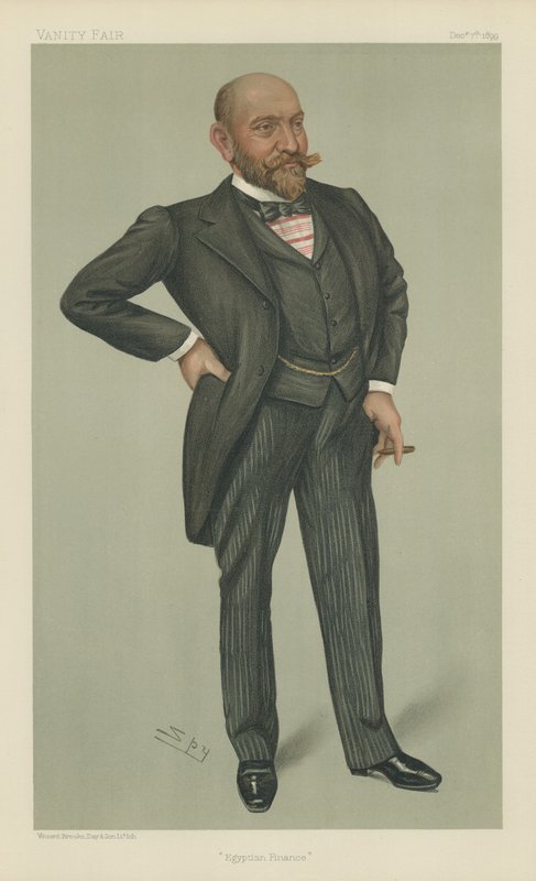 Pan Ernest Cassel (barevné lito) od Leslie Matthew Ward