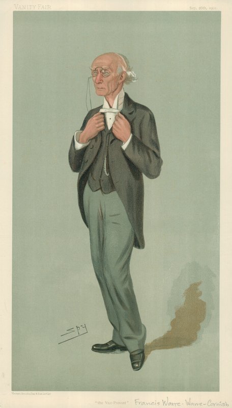 Pan F. W. Warre-Cornish, The Vice-Provost of Eton, The Vice-Provost, 26. září 1901, Vanity Fair, karikatura od Leslie Matthew Ward