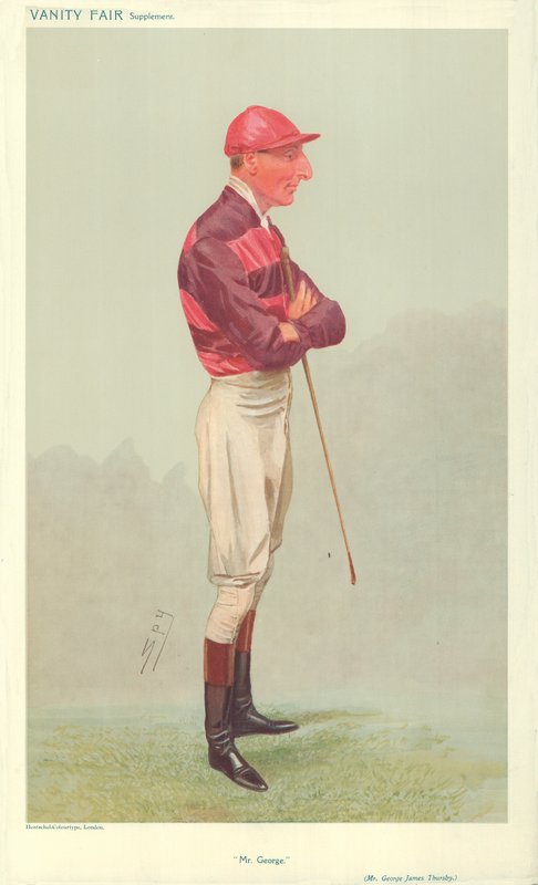 Pan George James Thursby, pan George, 28. srpna 1907, karikatura Vanity Fair od Leslie Matthew Ward
