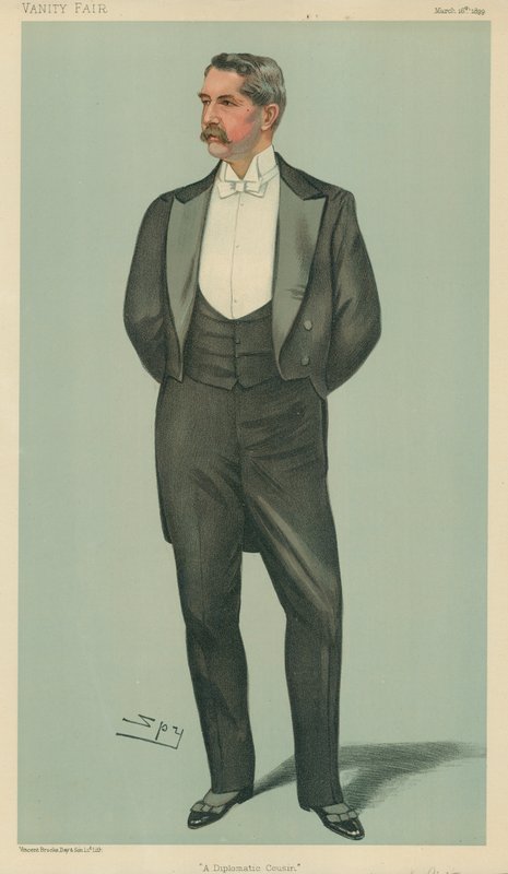 Pan Henry White, Diplomatický bratranec, 2. března 1899, karikatura Vanity Fair od Leslie Matthew Ward