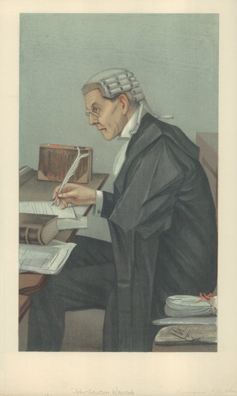 Pan John Lawson Walton, 6. března 1902, karikatura Vanity Fair od Leslie Matthew Ward