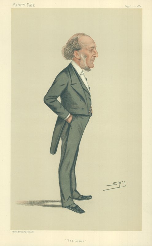 Pan John Walter, The Times, 10. září 1881, karikatura Vanity Fair od Leslie Matthew Ward