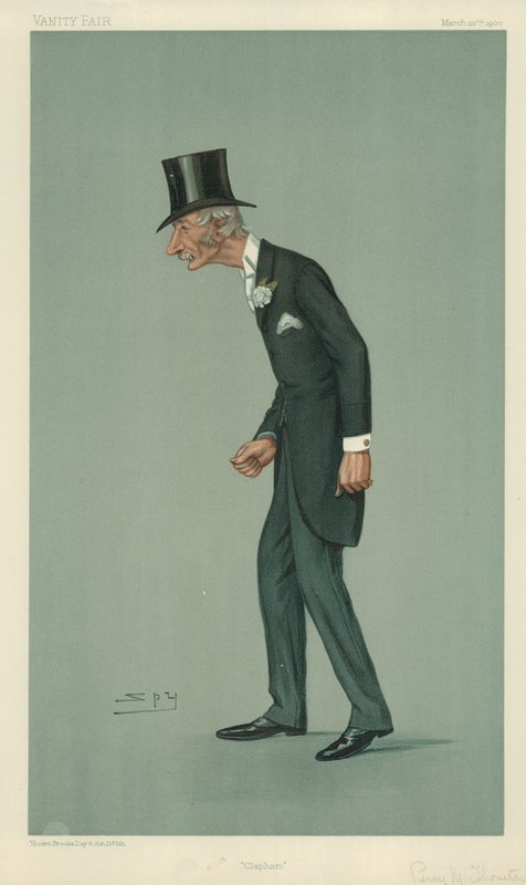 Pan Percy Melville Thornton, Clapham, 22. března 1900, karikatura Vanity Fair od Leslie Matthew Ward