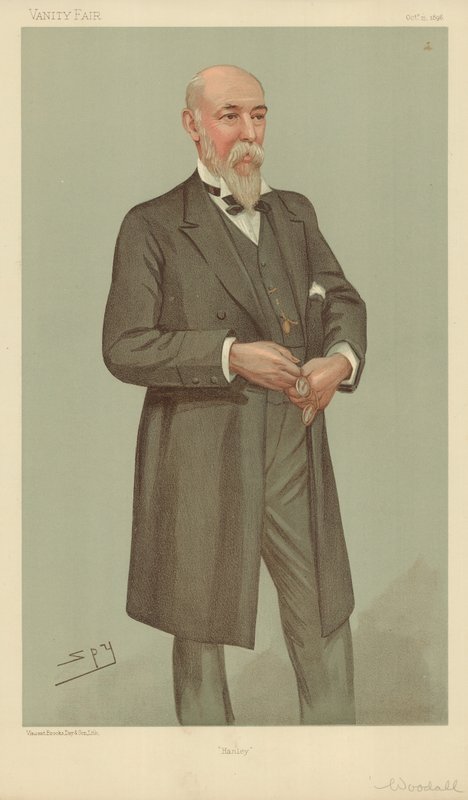 Pan William Woodall, Hanley, 15. října 1896, karikatura Vanity Fair od Leslie Matthew Ward