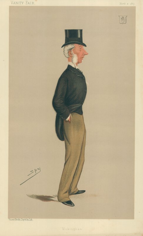 Sir George Russell, Wokingham, 2. března 1889, karikatura Vanity Fair od Leslie Matthew Ward