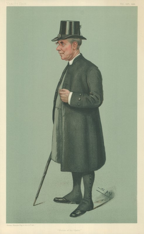 Biskup z Winchesteru, prelát podvazku, 19. prosince 1901, karikatura Vanity Fair od Leslie Matthew Ward