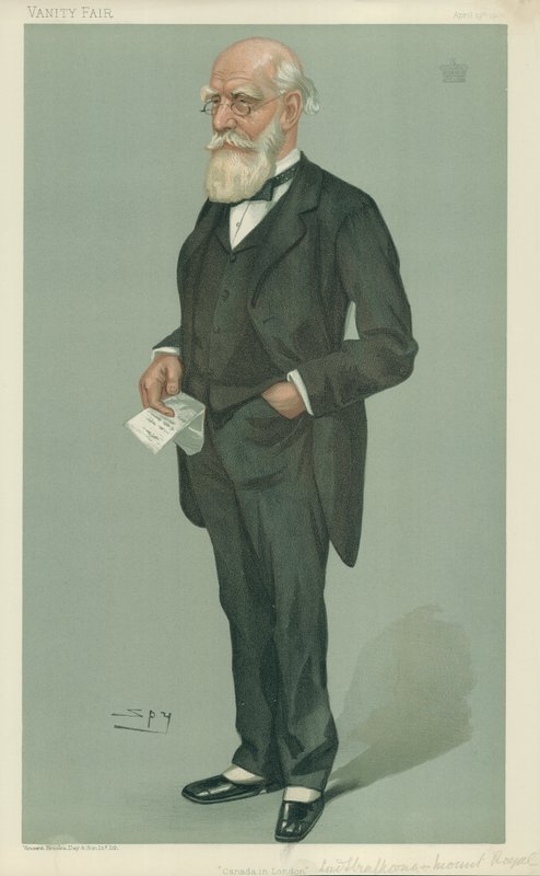 Lord Strathcona a Mount Royal, Kanada v Londýně, 19. dubna 1900, karikatura Vanity Fair od Leslie Matthew Ward