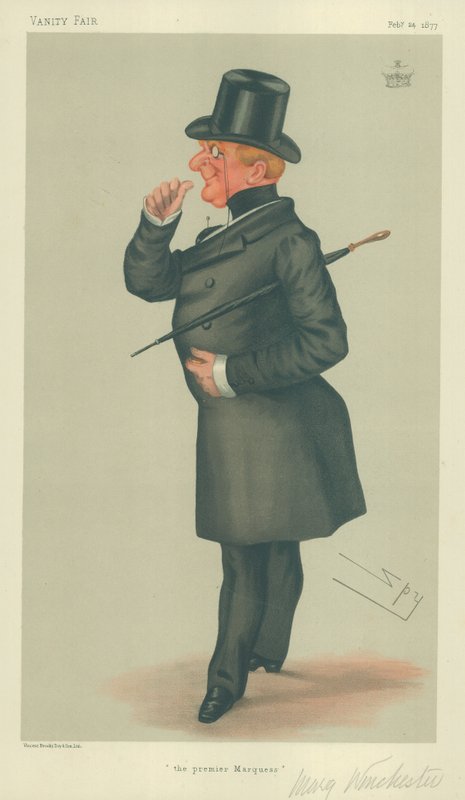 Markýz z Winchesteru, první markýz, 24. února 1877, karikatura Vanity Fair od Leslie Matthew Ward