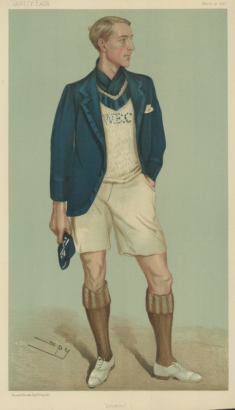 W E Crum, prezident Oxford University Boat Club od Leslie Matthew Ward