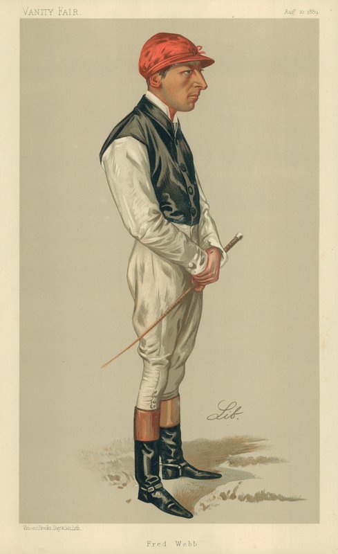 Fred Webb, 10. srpna 1889, karikatura Vanity Fair od Liborio Prosperi