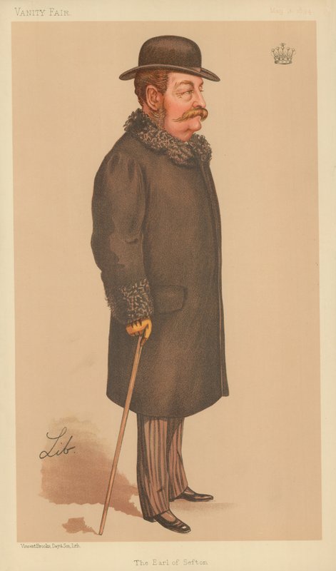 Hrabě ze Seftonu, 3. května 1894, karikatura Vanity Fair od Liborio Prosperi