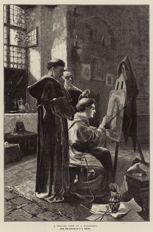 Soukromý výhled v klášteře od Lionel Charles Henley