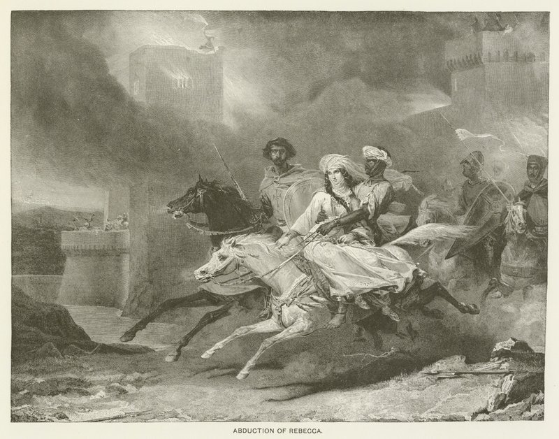 Únos Rebeccy od Léon Cogniet