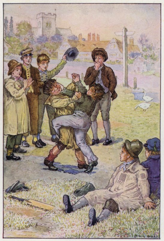 Ilustrace pro školní dny Toma Browna od Louis John Rhead
