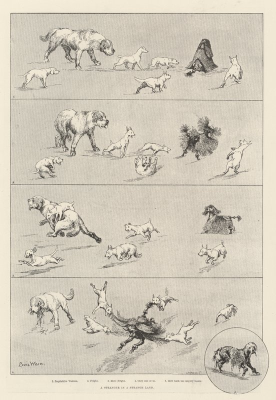 Cizinec v cizí zemi od Louis Wain