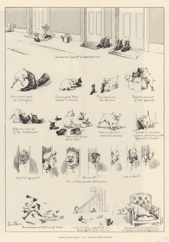 Boty u labutě aneb, Není nad kůži od Louis Wain