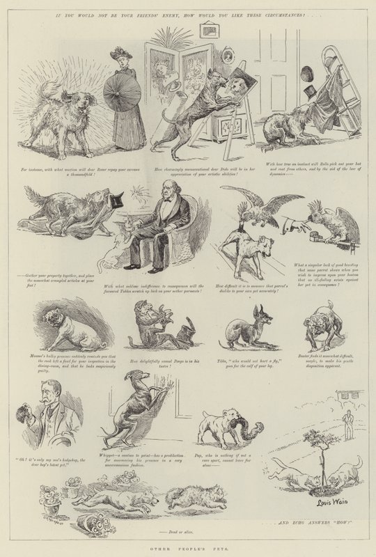 Domácí mazlíčci jiných lidí od Louis Wain