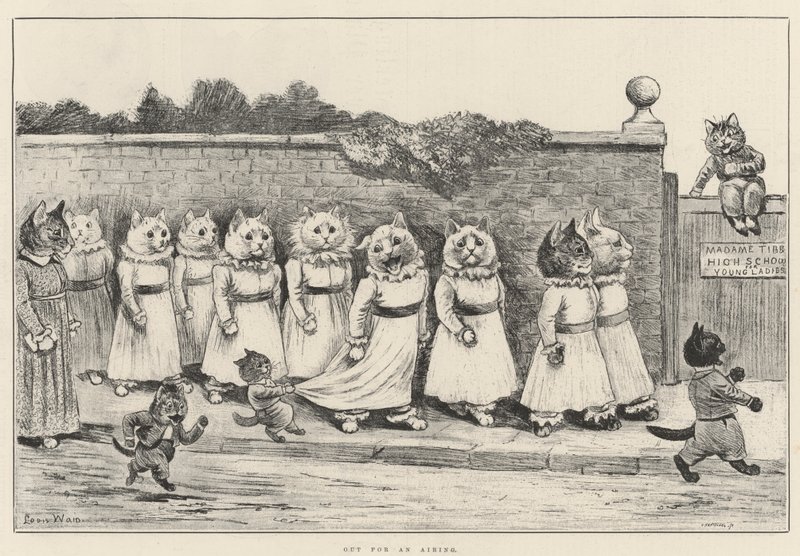 Venku na vyvětrání od Louis Wain