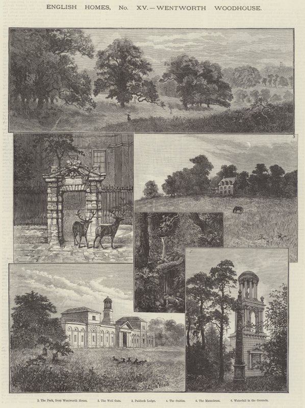 Wentworth Woodhouse od Louis Wain