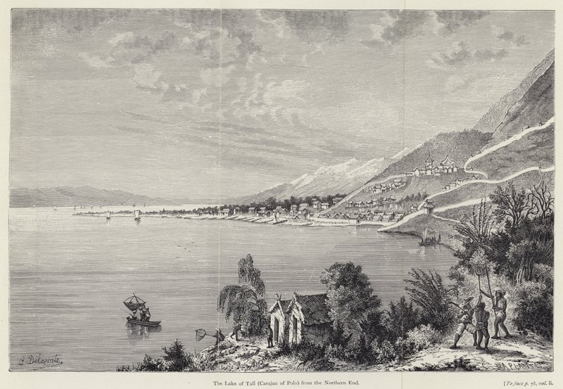 Jezero Tali (Carajan of Polo) ze severního konce od Louis after Delaporte