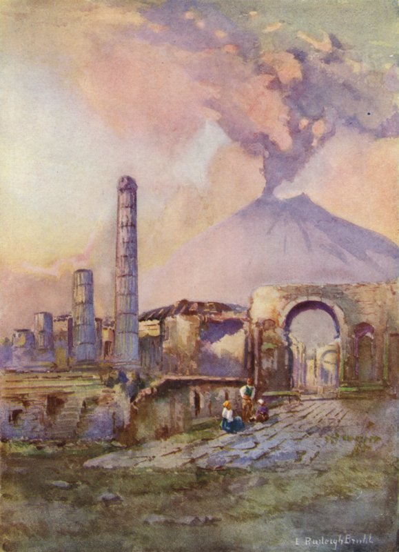 Pompeje, Vesuv v dálce od Louis Burleigh Bruhl