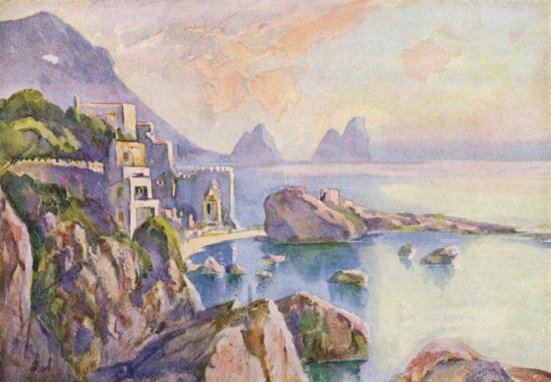 Ostrov Capri od Louis Burleigh Bruhl