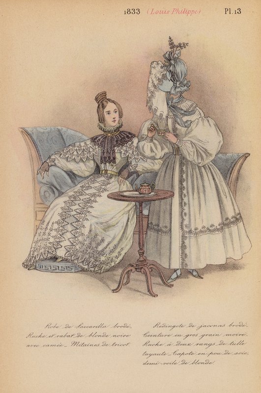 Francouzská móda: (barevná litografie). od Louis Colas