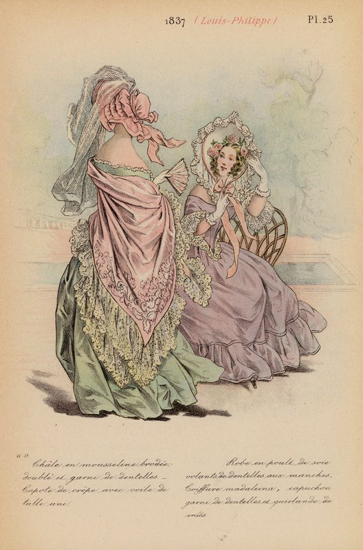 Francouzská móda: (barevná litografie). od Louis Colas