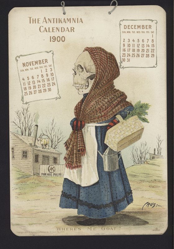 Ilustrace pro kalendář Antikamnia od Louis Crucius or Crusuius