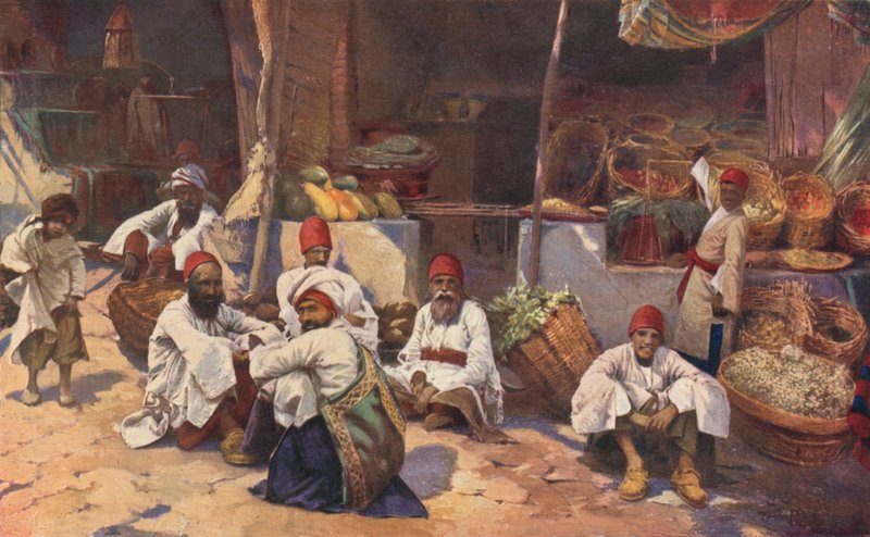 Perský obchod (barevné lito) od Louis Fairfax Muckley
