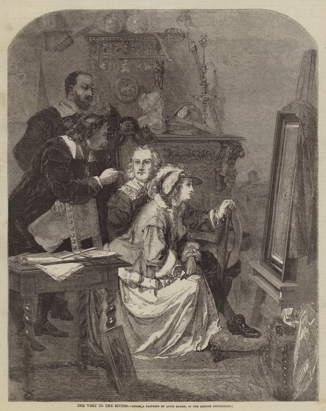 Návštěva ve studiu od Louis Haghe