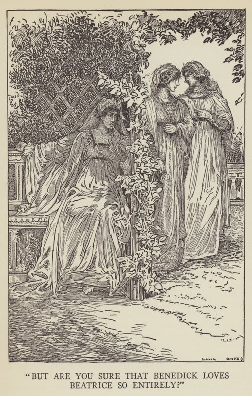 Ale jsi si jistý, že Benedick Beatrice tak úplně miluje? od Louis John Rhead