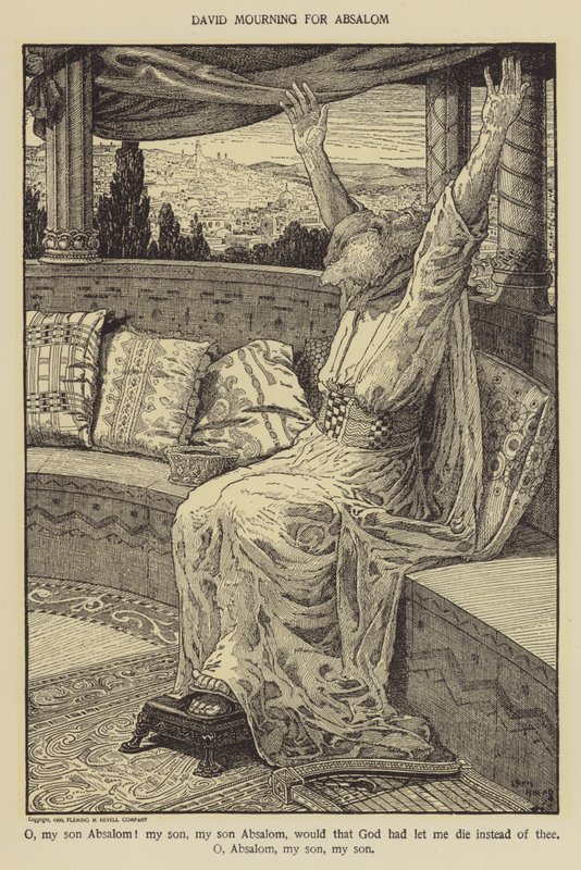 David truchlí pro Absolona od Louis John Rhead