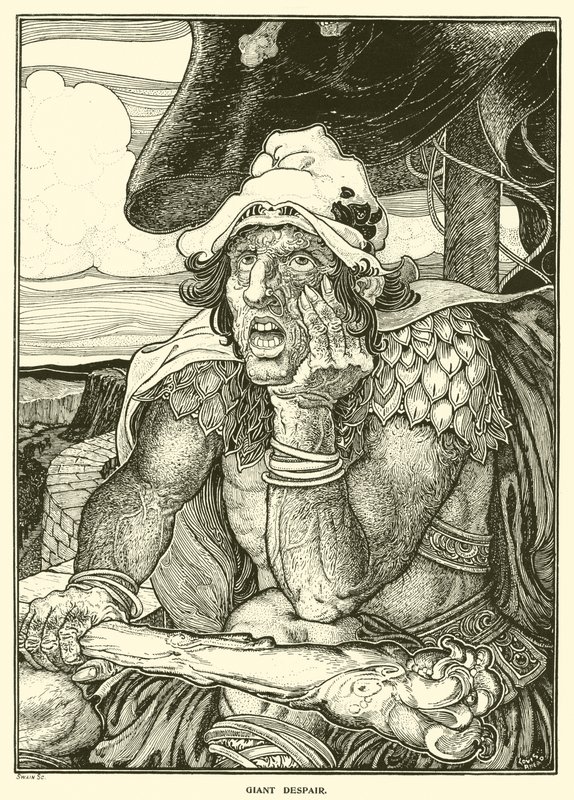 Giant Despair (rytina) od Louis John Rhead