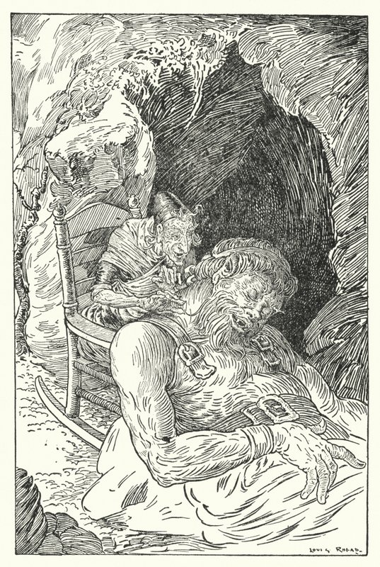 Obří zlatý vous (litho) od Louis John Rhead