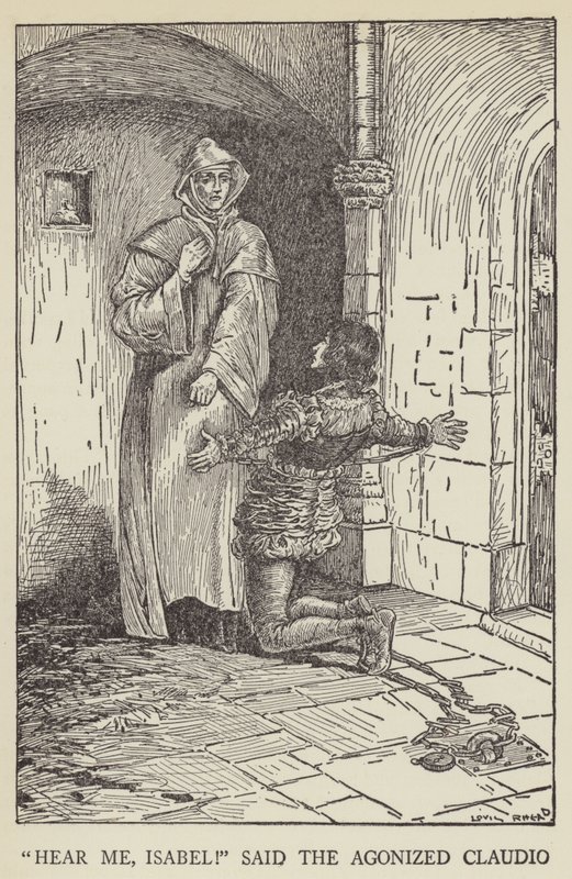 Poslouchej mě, Isabel! řekl utrápený Claudio od Louis John Rhead