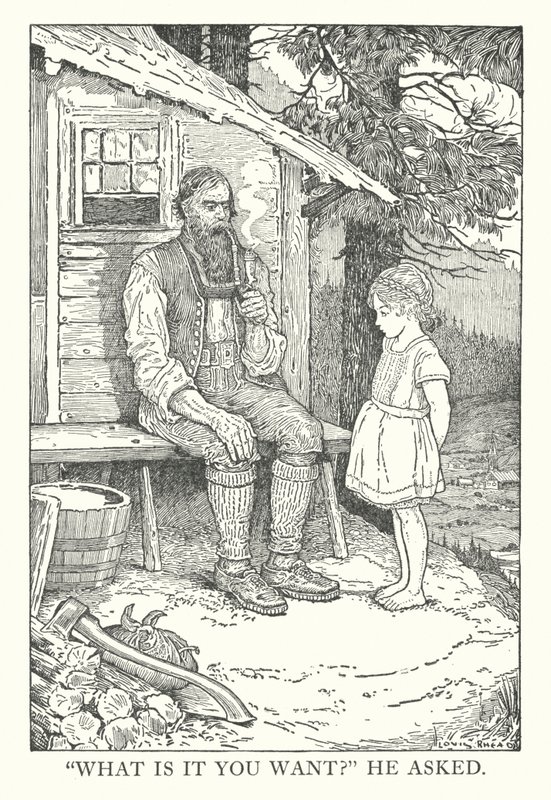 Ilustrace k Heidi od Johanny Spyri (litografie) od Louis John Rhead