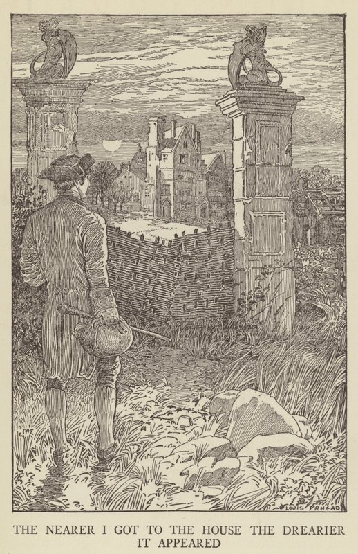 Ilustrace k filmu Uneseno od Roberta Louise Stevensona od Louis John Rhead