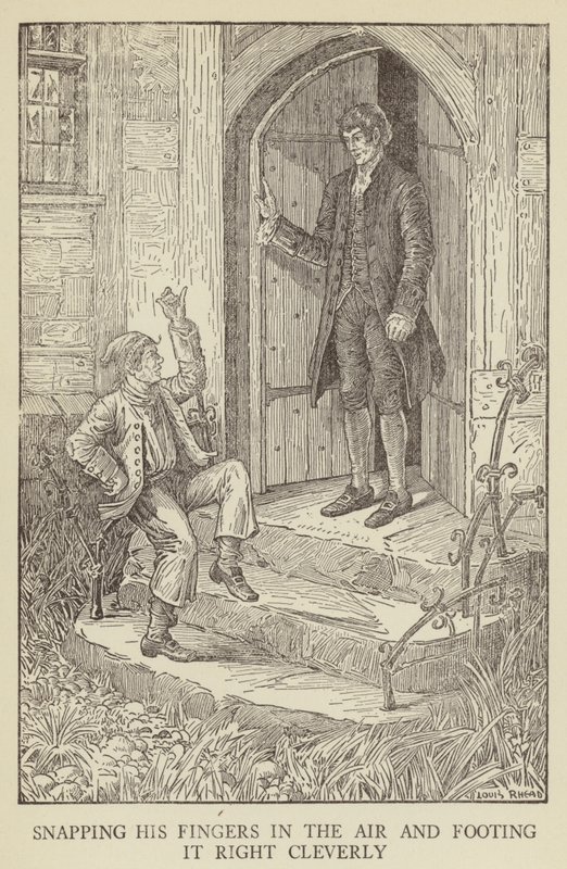 Ilustrace k filmu Uneseno od Roberta Louise Stevensona od Louis John Rhead