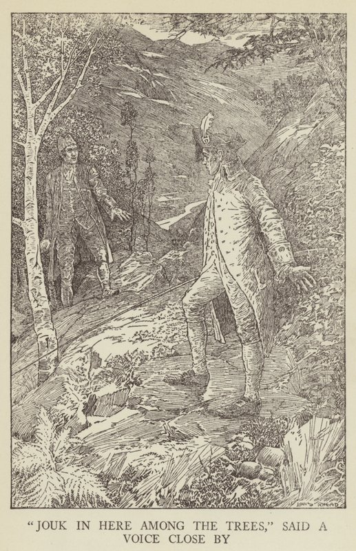 Ilustrace k filmu Uneseno od Roberta Louise Stevensona od Louis John Rhead