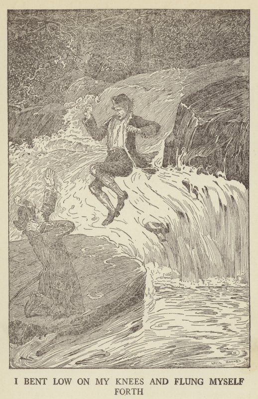 Ilustrace k filmu Uneseno od Roberta Louise Stevensona od Louis John Rhead