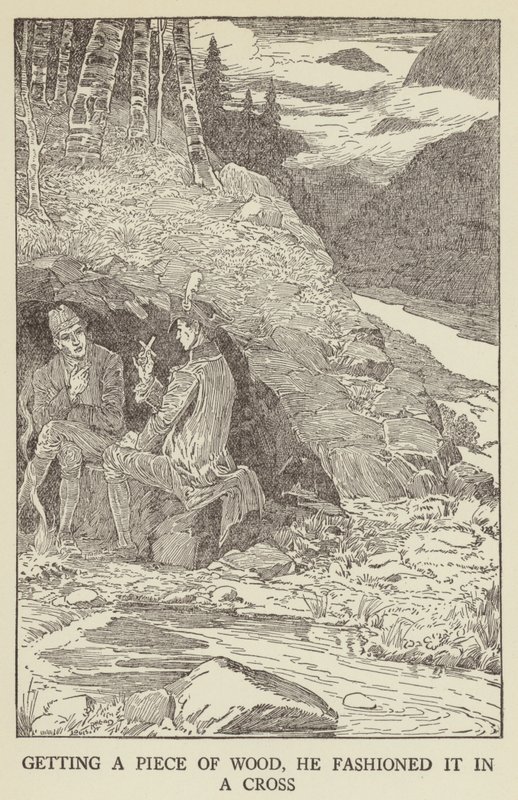 Ilustrace k filmu Uneseno od Roberta Louise Stevensona od Louis John Rhead