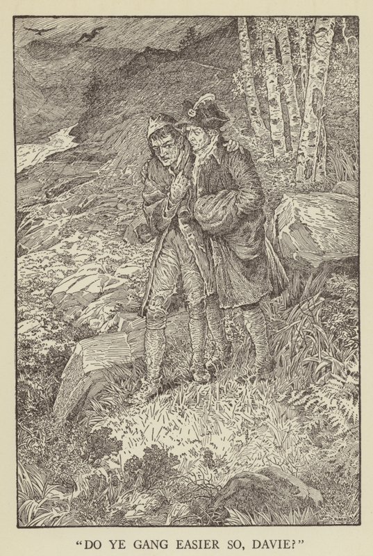 Ilustrace k filmu Uneseno od Roberta Louise Stevensona od Louis John Rhead