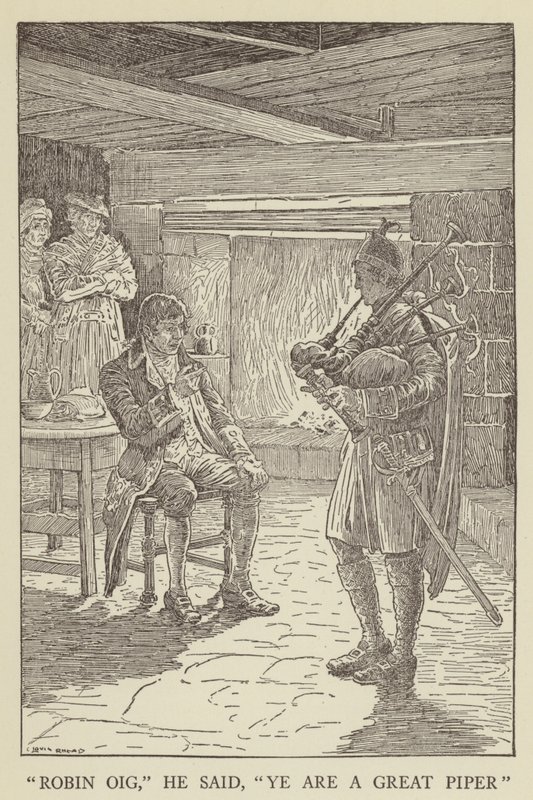 Ilustrace k filmu Uneseno od Roberta Louise Stevensona od Louis John Rhead