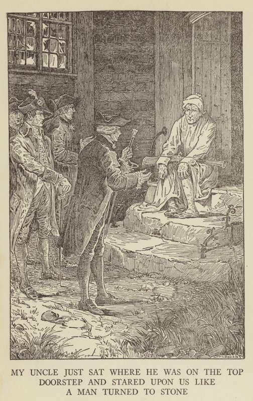 Ilustrace k filmu Uneseno od Roberta Louise Stevensona od Louis John Rhead