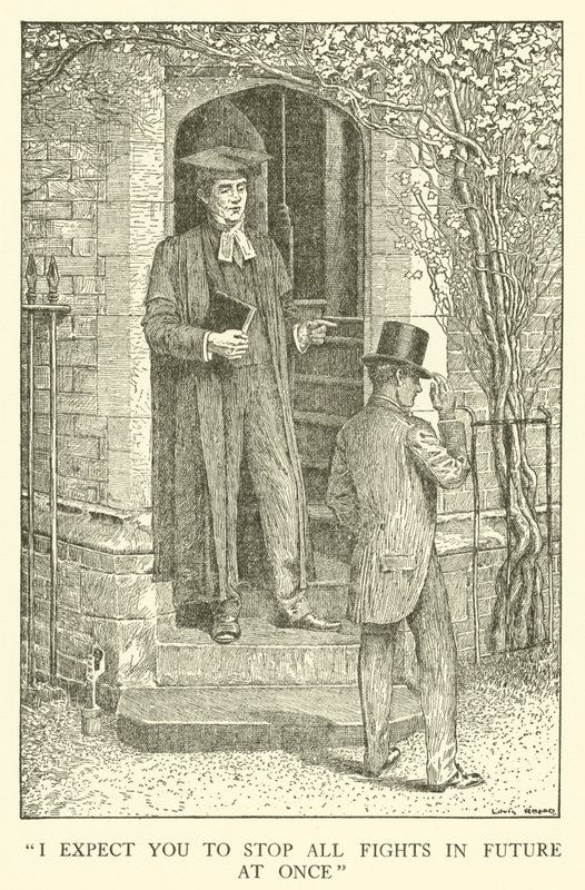 Ilustrace pro Tom Brown’s School-Days (rytina) od Louis John Rhead