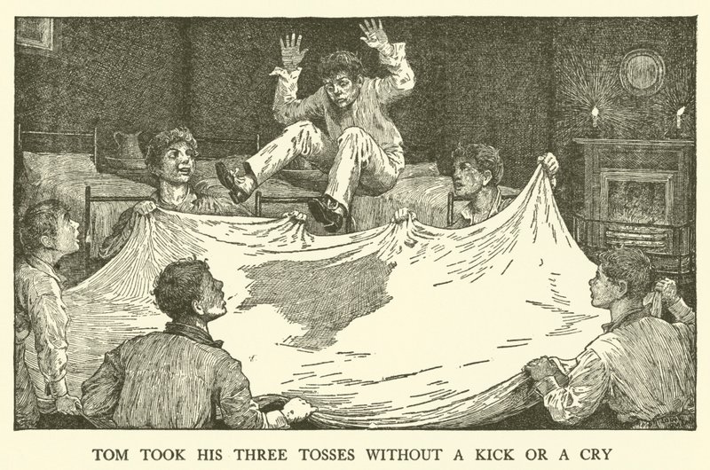 Ilustrace pro Tom Brown’s School-Days (rytina) od Louis John Rhead