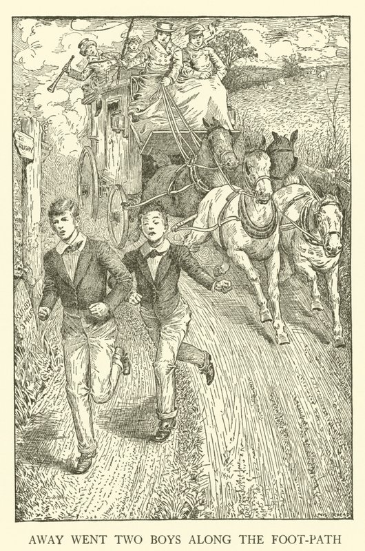 Ilustrace pro Tom Brown’s School-Days (rytina) od Louis John Rhead