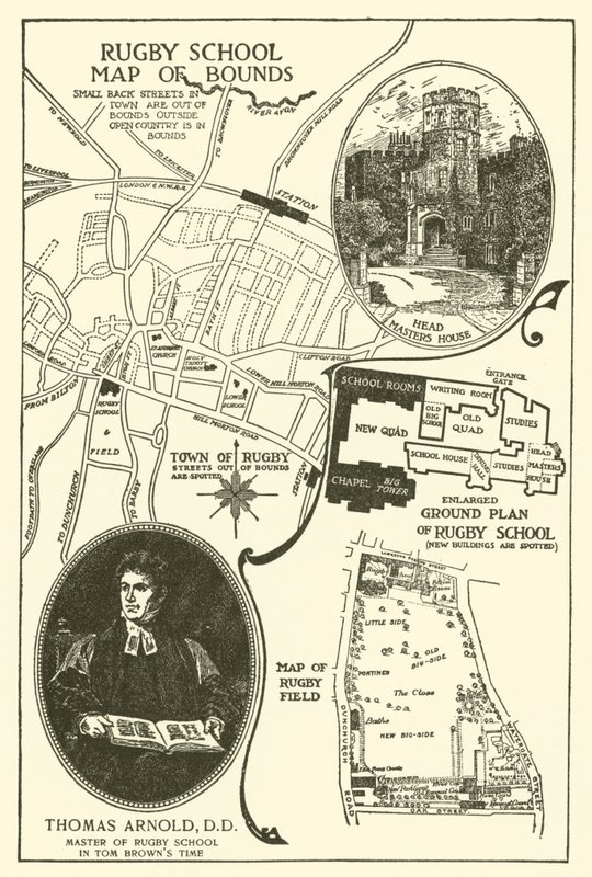 Ilustrace pro Tom Brown’s School-Days (rytina) od Louis John Rhead