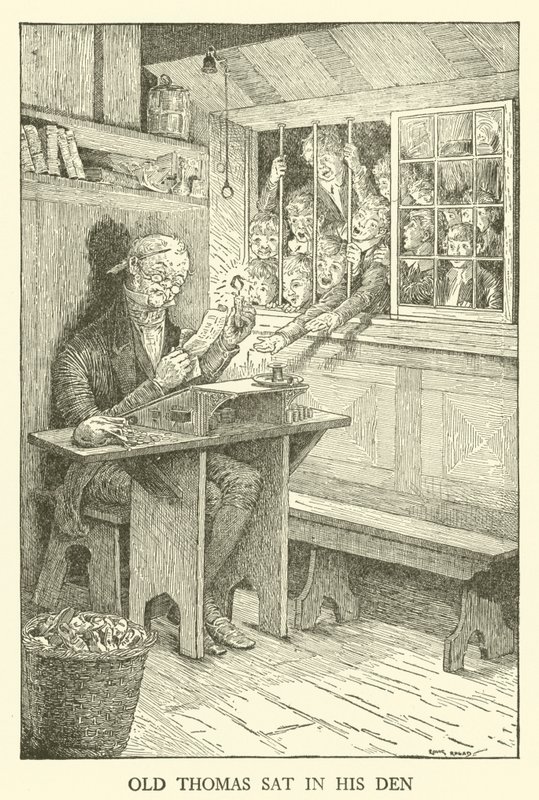 Ilustrace pro Tom Brown’s School-Days (rytina) od Louis John Rhead